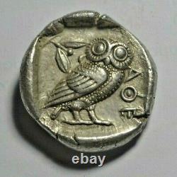 Attica, Athens, silver owl tetradrachm c. 465-54 BC, Starr group Vb, rare