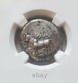 Bithynia, Calchedon Bull Tetradrachm NGC XF Ancient Silver Coin