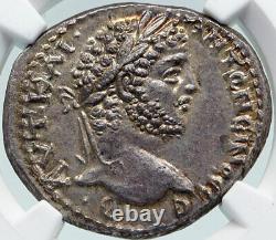 CARACALLA Authentic Ancient 211AD Silver Roman TETRADRACHM Coin EAGLE NGC i86388