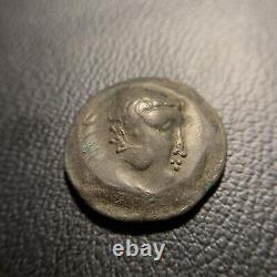 Celtic Silver Tetradrachm Macedonian Imitation 2nd Century BC Alexander III AU+