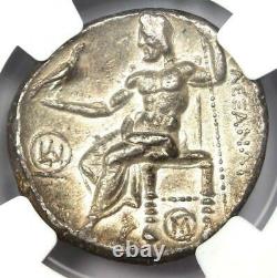 Demetrius I Poliorcetes AR Tetradrachm Silver Coin 306-283 BC. Certified NGC AU
