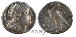 EUERGETES SIDETES (Antiochus VII) Silver Tetradrachm, Tire mint, 136-135 BC, B17