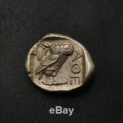 +++EXTRA grade Ancient Geek Attica Athens 454-404 BC Athena Owl Tetradrachm+++