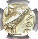 Egypt / Near East Athena Owl Athens Ar Tetradrachm Coin 400 Bc. Ngc Choice Au