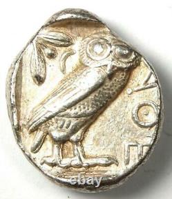 Egypt / Near East Athena Owl Tetradrachm Coin (454-404 BC) Choice VF / XF