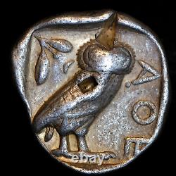 Egypt, Pharaonic Kingdom 4th c BC Athena owl silver tetradrachm Lot#5067