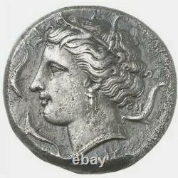 GREEK coin Syracuse AR Tetradrachm / Agathokles, 310-305 BC Arethusa EX KÜNKER