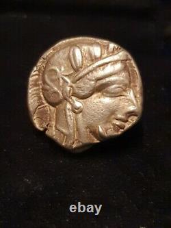 Greece Athena Owl Tetradrachm Silver Coin (454-404 BC) metaldetectingfind