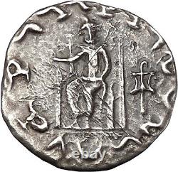 HERMAIOS 105BC Indo Greek Baktrian Tetradrachm India Mithra Silver Coin i45076