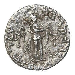 Indo-Scythians King Azes I/II Silver Tetradrachm Ancient Bible Coin Wise Men