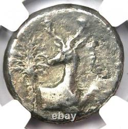 Ionia Ephesus Bee & Stag AR Tetradrachm Coin 300 BC Certified NGC Choice Fine