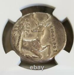 Ionia, Ephesus Tetradrachm Bee Coin NGC VF Ancient Silver Coin