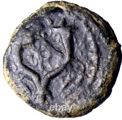 Judaea, Hasmonean Kingdom. John Hyrcanus I Æ Prutah Bible Coin Jewish Widow Mite