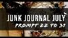 Junkjournaljuly Prompt 22 To 31 Tim Holtz Inspired Journal