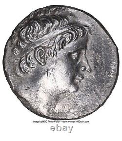KE Monogram Greek 246-225 BC Seleucus II Fine Style Silver Tetradrachm NGC AU