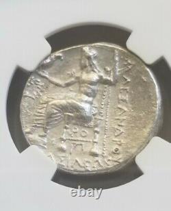 Kingdom Of Macedon Alexander III Tetradrachm NGC AU 4/4 Ancient Silver Coin
