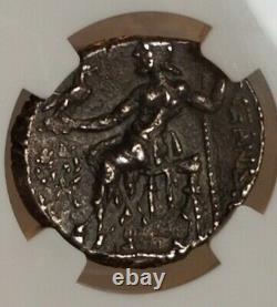 Kingdom Of Macedon Alexander III Tetradrachm NGC CHOICE XF ancient Silver Coin