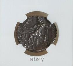 Kingdom Of Macedon Alexander III Tetradrachm NGC CHOICE XF ancient Silver Coin