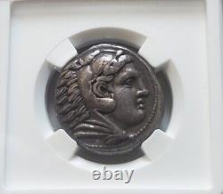 Kingdom Of Macedon Alexander III Tetradrachm NGC? CH VF Ancient Silver Coin
