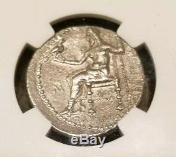 Kingdom Of Macedon Alexander the Great Tetradrachm NGC VF Ancient Silver Coin