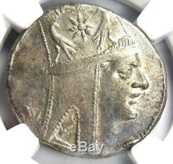 Kings of Armenia Tigranes II AR Tetradrachm Coin 95-56 BC Tyche NGC Choice XF