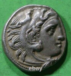 Kings of Macedon Alexander III (the Great) Silver ar Drachm HERAKLES ZEUS