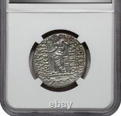 LARGE NGC XF Philip I 95-75 BC, Seleucid Kingdom Greek Tetradrachm Persian Coin