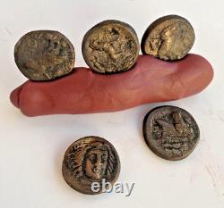 Lot Of 5 Coin Kingdom of Macedon Alexander III (the Great) tetradrachm 336-323