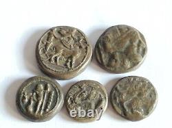 Lot Of Unresearched Ancient Silver/bronze Greek-roman Tetradrachm Coins