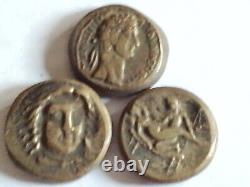 Lot Of Unresearched Ancient Silver/bronze Greek-roman Tetradrachm Denarius Coins