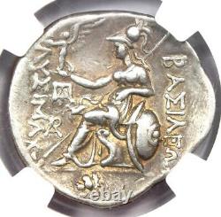 Lysimachus Silver AR Tetradrachm Lysimachos Thrace Coin 305 BC NGC Choice VF
