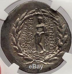 MAGNESIA ad MAEANDRUM in IONIA 155BC NGC Certified Ch AU Tetradrachm Greek Coin