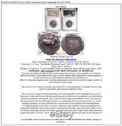MENDE in MACEDONIA Rare 460BC Ancient Silver Greek Tetradrachm Coin NGC i69560