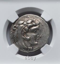 Macedon Alexander III Tetradrachm NGC VF 5/4 Ancient Silver Coin