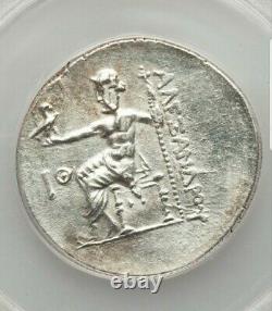 Macedon Alexander The Great Tetradrachm Perga Mint ANACS AU50 Ancient Silver