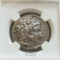 Macedon, Alexander the Great Tetradrachm NGC MS 5/2 Ancient Silver coin