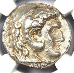 Macedon Demetrius I Poliorcetes AR Tetradrachm Coin 306-283 BC NGC Choice VF