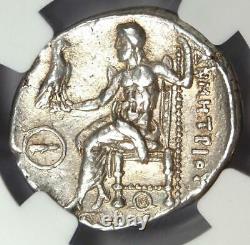 Macedon Demetrius I Poliorcetes AR Tetradrachm Coin 306-283 BC NGC Choice VF