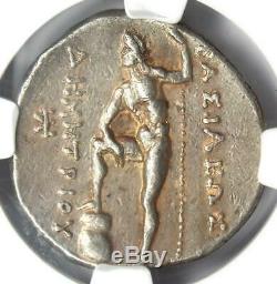 Macedon Demetrius I Poliorcetes AR Tetradrachm Coin 306-283 BC NGC Choice XF
