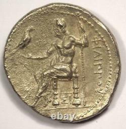 Macedon Philip III AR Tetradrachm Coin 323-317 BC Sharp XF Condition