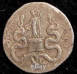 Mark Antony & Octavia 39BC Ancient Roman Silver Cistophoric Tetradrachm 11.77g