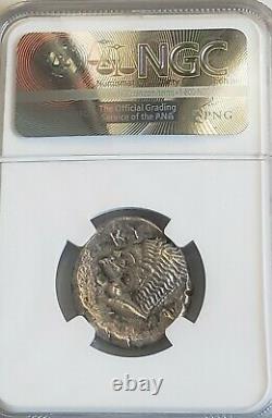 Mysia, Cyzicus Tetradrachm Lion's Head NGC Choice XF Ancient Silver Coin