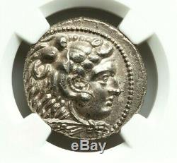 NGC AU. Alexander the Great. Stunning Tetradrachm. Ancient Greek Silver Coin