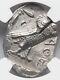 Ngc Au Attica Athens Owl, Tetradrachm Thick Silver Coin 393-294 Bc, Greek Athena