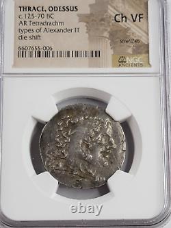 NGC Ch. VF Late era Alexander the Great (guise of Mithridates VI) AR Tetradrachm