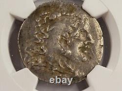 NGC Ch. VF Late era Alexander the Great (guise of Mithridates VI) AR Tetradrachm