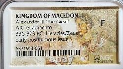 NGC F Alexander the Great III 336-323 BC Kingdom of Macedon AR Tetrarachm Q102