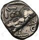 Ngc Vf Athens Attica Owl, Tetradrachm Thick Silver Coin 393-294 Bc, Greek Athena