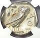 Near East / Egypt Athena Owl Athens Ar Tetradrachm Coin 400 Bc. Ngc Choice Xf