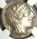 Near East / Egypt Athena Owl Athens Tetradrachm Silver Coin (400 Bc) Ngc Au